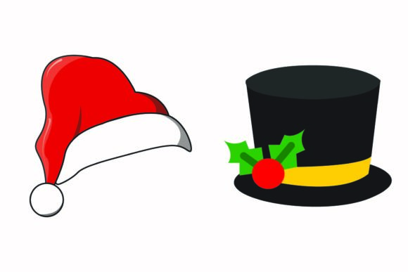 Christmas Cap Santa Claus Illustrations Graphics for Branding