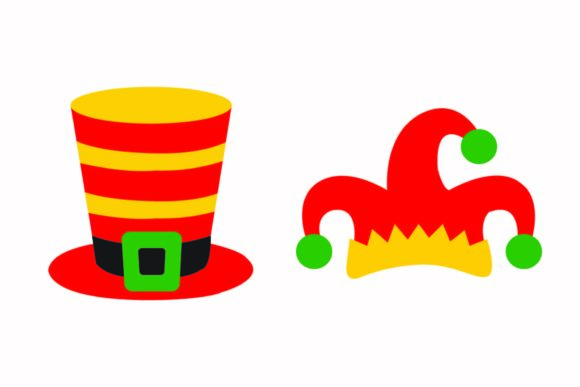 Christmas Hat Magiician Illustrations for Graphics & Editorial Design