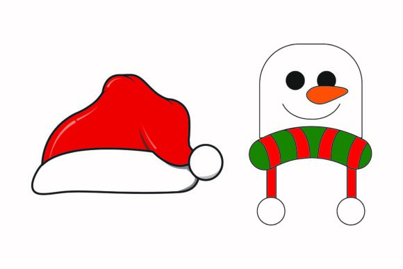 Christmas Hat Snowman Cap Illustrations & Graphics