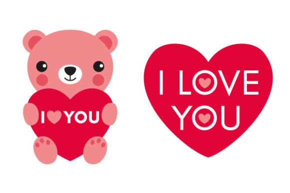 Cute Bear Red Heart: Graphics & Illustrations Review