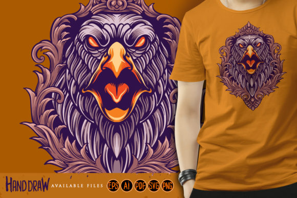 Eagle Angry Ornaments Illustrations for Branding