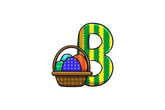 Easter Egg Icon Alphabet a Illustrations for Branding & Graphics