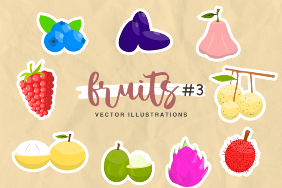 Fruits Vector Illustrations 3: Vibrant Graphics for Editorial & Web Design