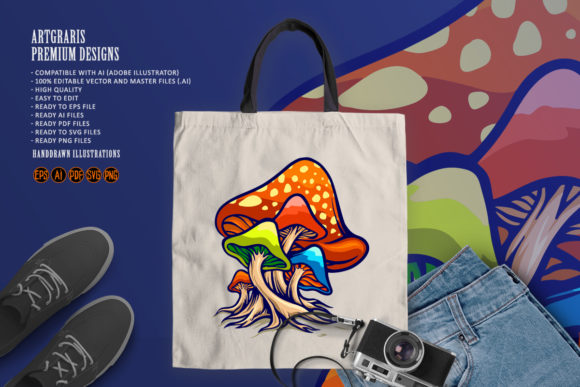 Fungus Red Mushroms Graphics & Illustrations Review