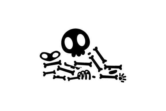 Halloween Skeleton Asset Illustrations for Brand Graphics