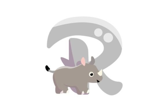 Kids Animals Alphabet R Illustrations for Brand Graphics