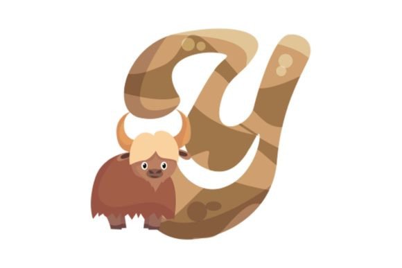 Kids Animals Alphabet Y Graphics and Illustrations Review