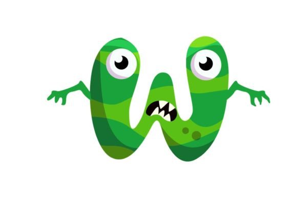 Kids Monster Alphabet W Illustrations: Graphics & Illustrations Review