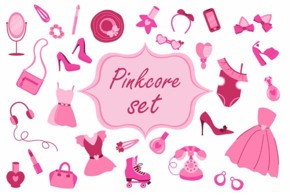 Pinkcore Set of Vector Illustrations: A Designer's Review