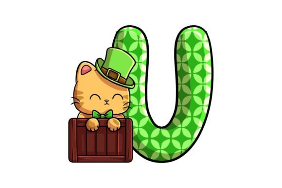 St Patrick Cat Alphabet U Illustrations & Graphics Review